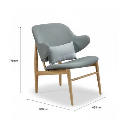 BELVOIR Lounge Chair (Ink/Oak)