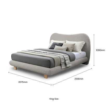 BILSTON Bed (Beige)