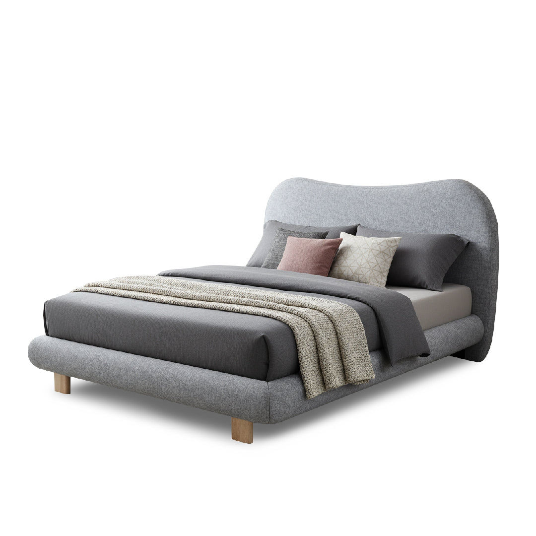 BILSTON Bed (Light Grey)