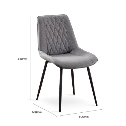 CANOLLI Dining Chair (Dark Grey)