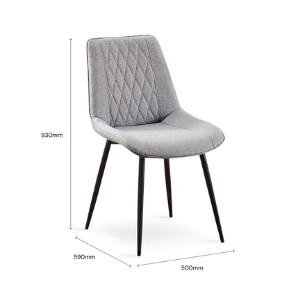 CANOLLI Dining Chair (Light Grey)