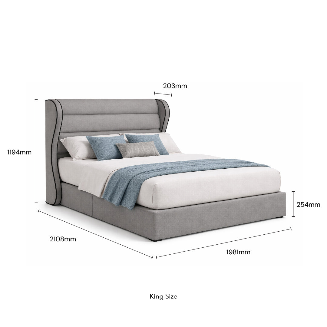 CIERA Bed (Grey)