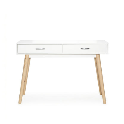CILLY 1.2M Console Table (White/Natural)