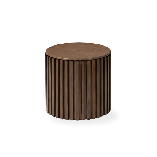 DARNELL Storage Lamp Table (Walnut)