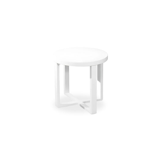 DEACON Round Lamp Table (White)