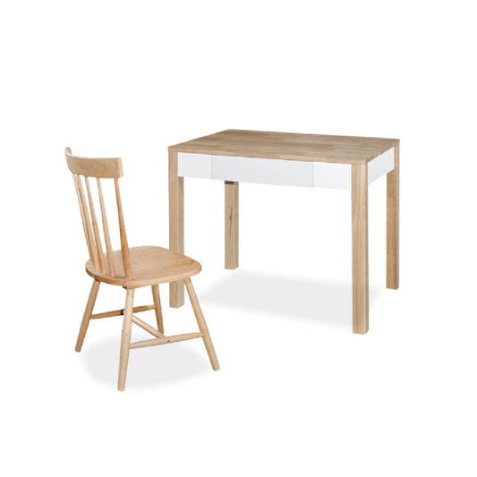 DINI 0.9M Study Desk Table with Chair Set (Natural)