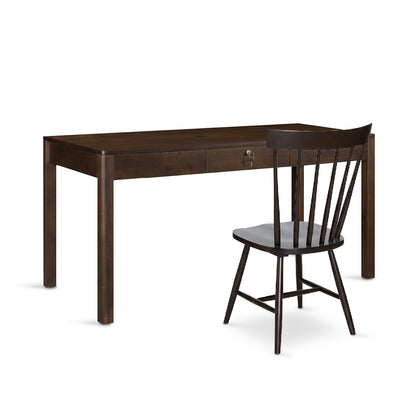 DINI 1.5M Writing Table with Chair Set (Cappuccino)