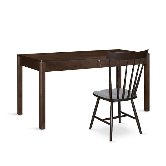 DINI 1.5M Writing Table with Chair Set (Cappuccino)