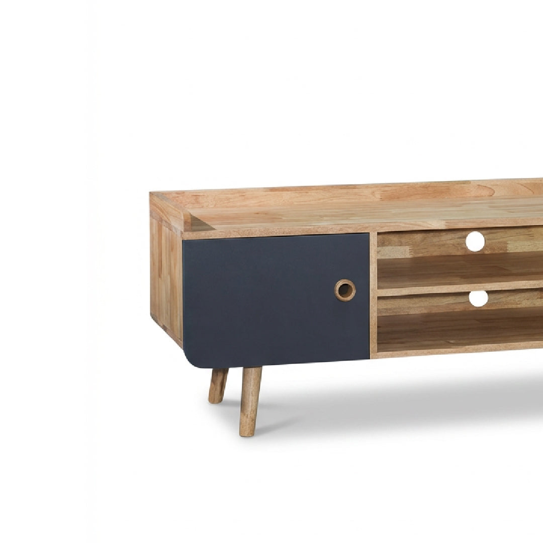 EVELISSE 6' TV Cabinet (Natural/Grey)