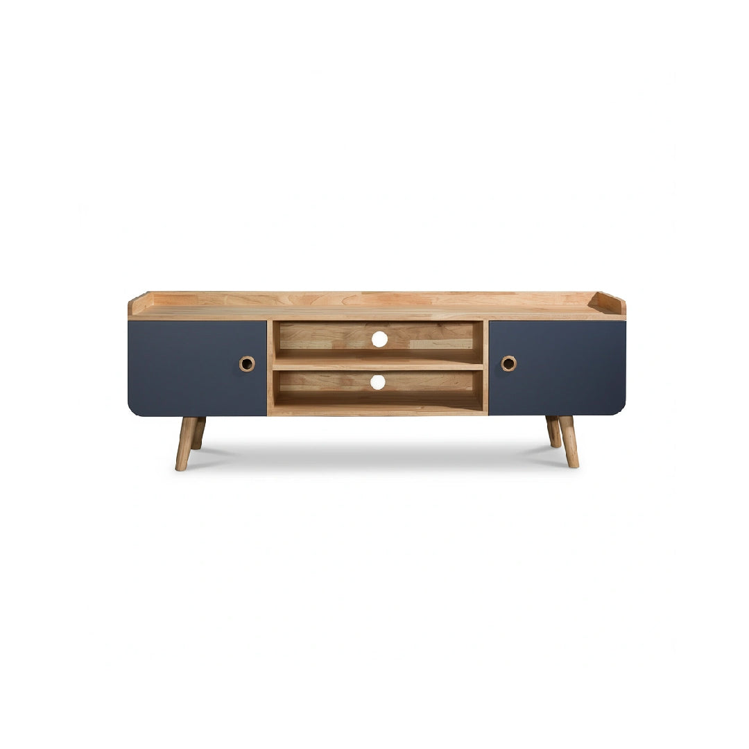 EVELISSE 6' TV Cabinet (Natural/Grey)