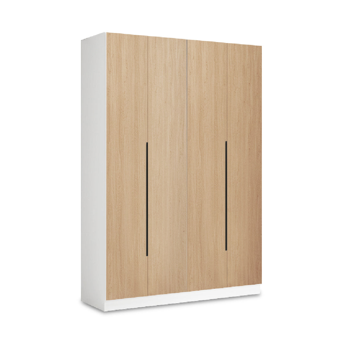 MOLDE 4 Door Wardrobe (Teak Wood)