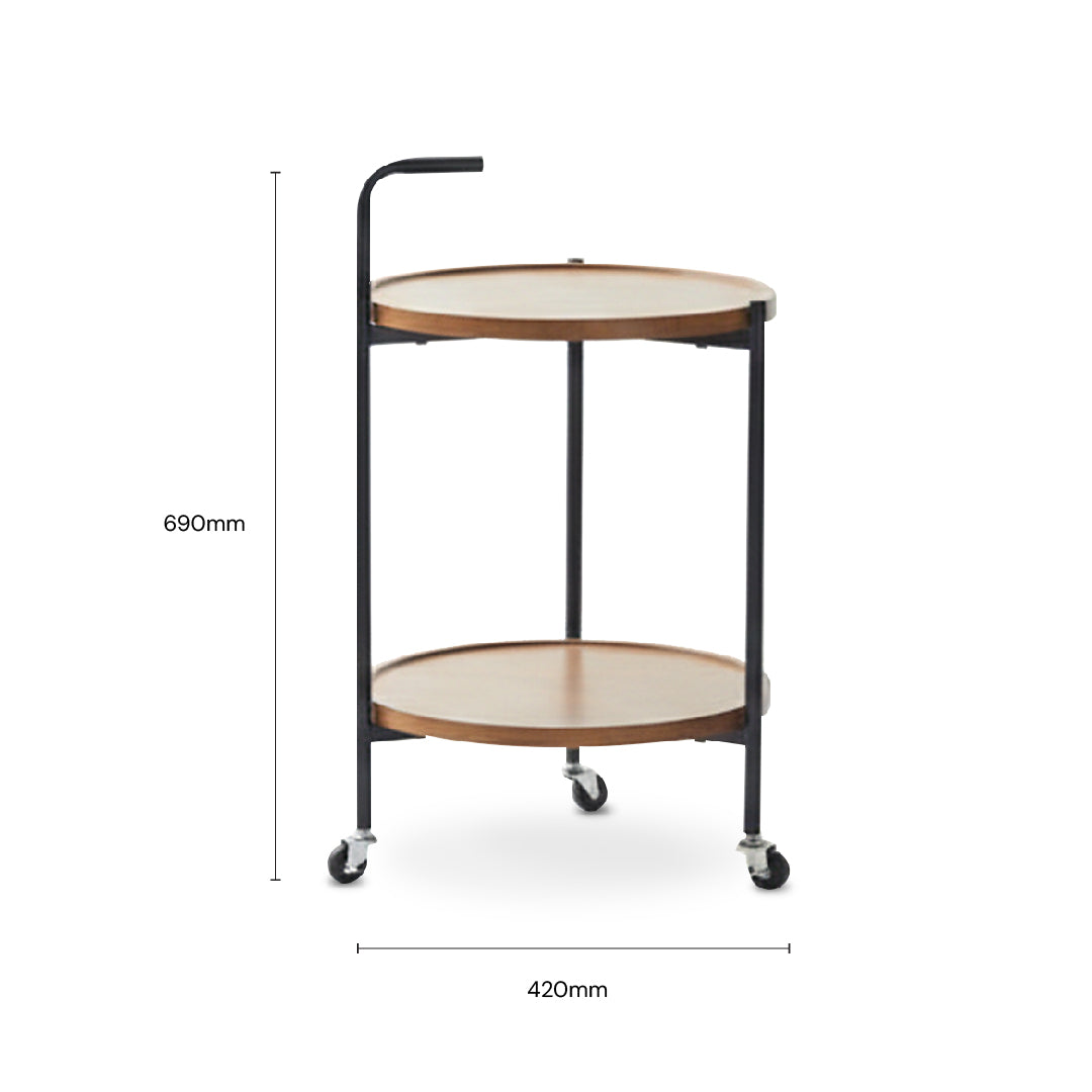 EMMY End Table with Wheels