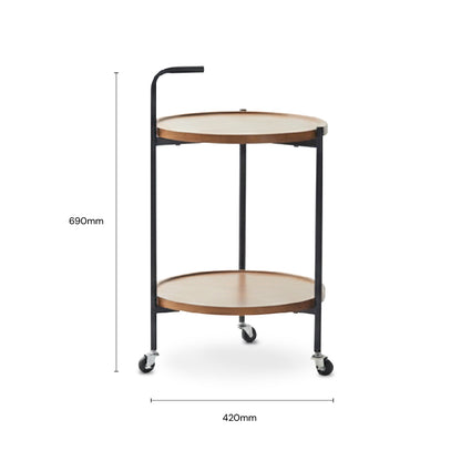 EMMY End Table with Wheels