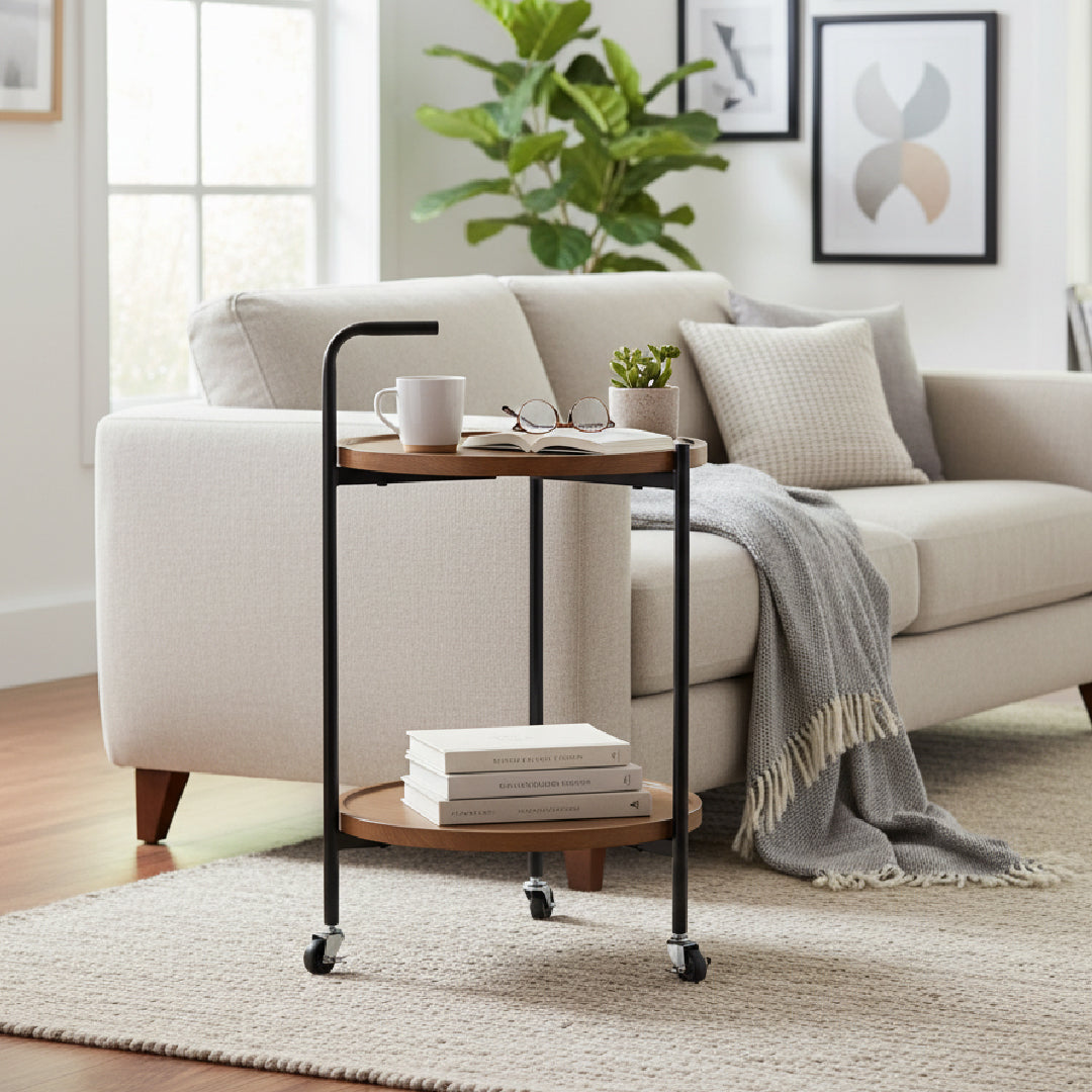 EMMY End Table with Wheels