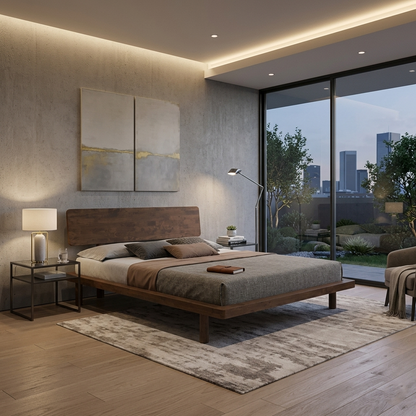 LIVIE Bed (Walnut)