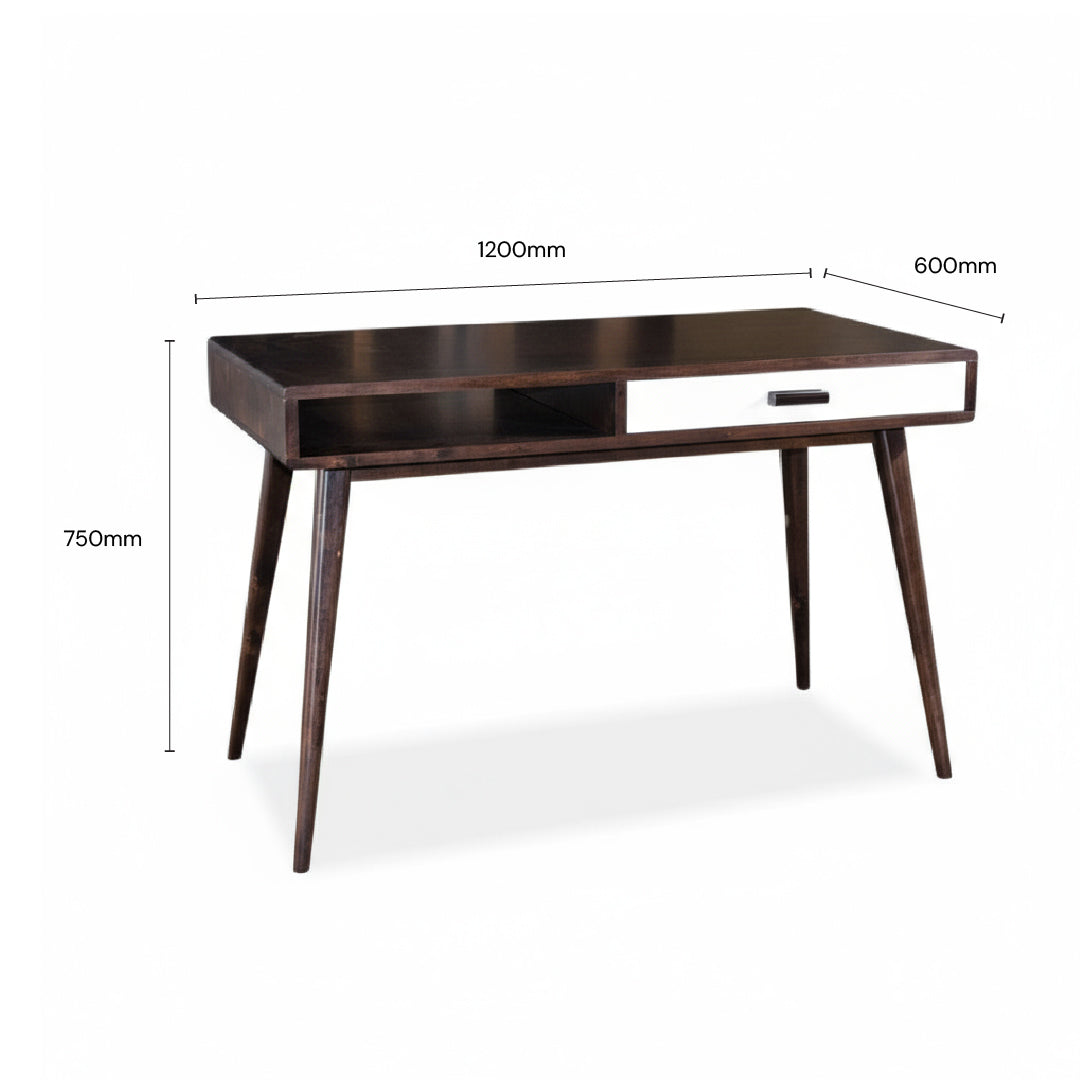 HOLO Writing Table with Chair Set (Cappuccino)