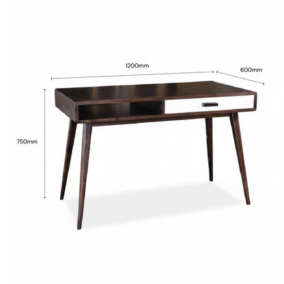 HOLO Writing Table with Chair Set (Cappuccino)