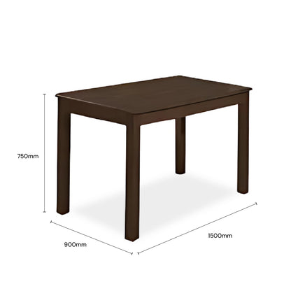 IRISE 1.5M Dining Table (Walnut)