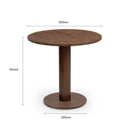 ISAAC 0.8M Round Table (Walnut)
