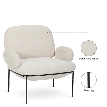 JANIE Arm Chair Light Beige