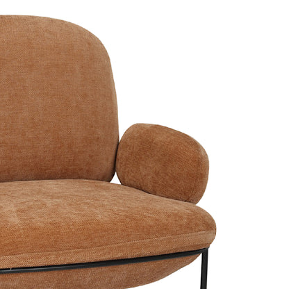 JANIE Arm Chair Camel Brown
