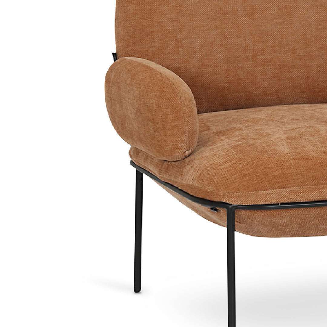 JANIE Arm Chair Camel Brown