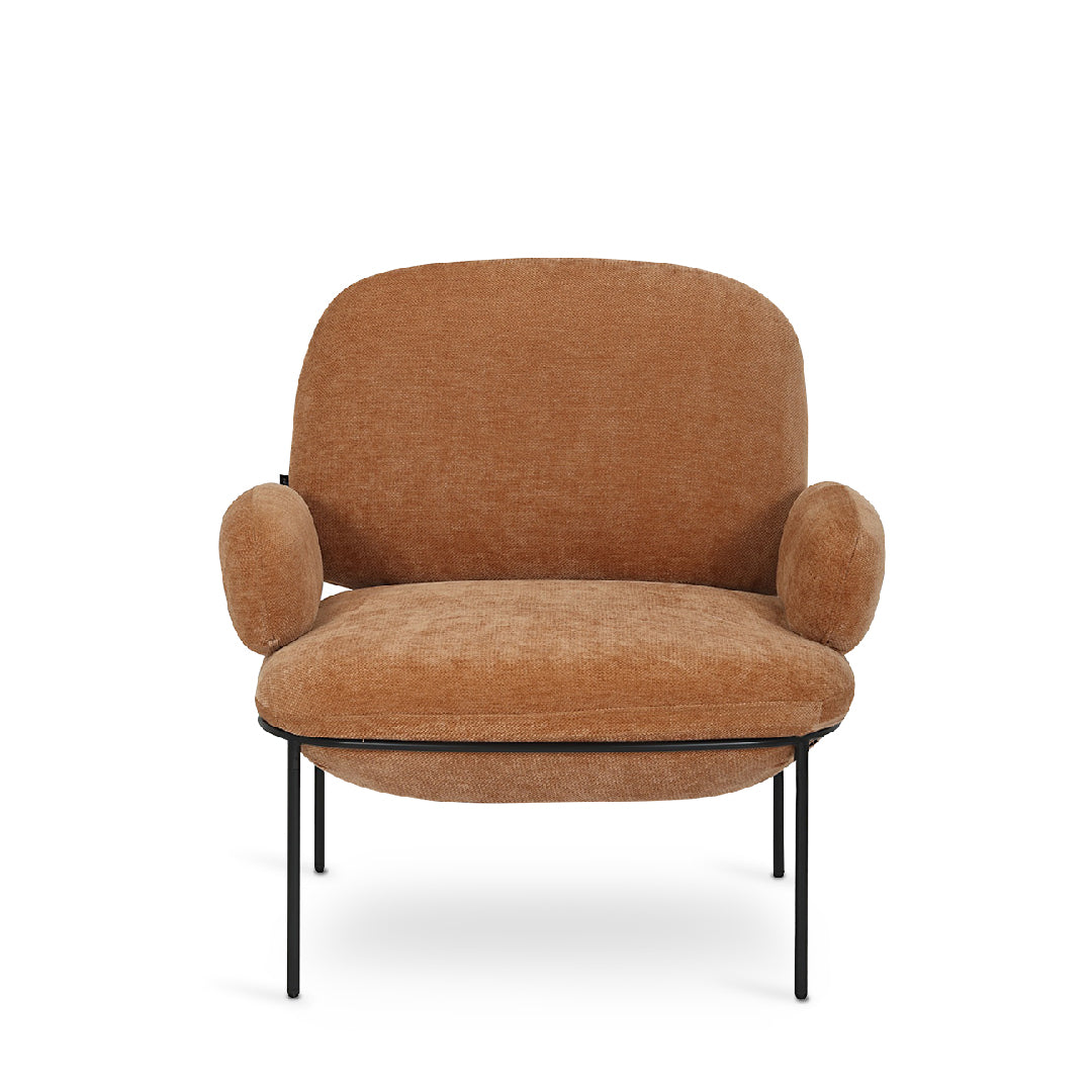 JANIE Arm Chair Camel Brown