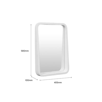 KENZA Mirror Frame (White)