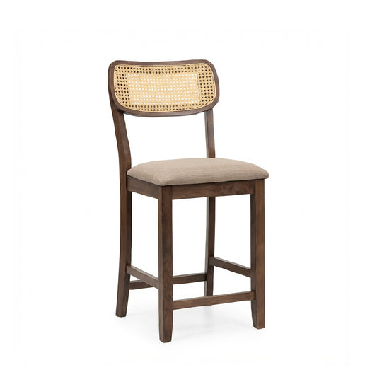 KIA Rattan Bar Chair 24" (Walnut)