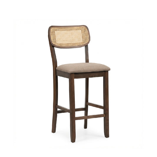 KIA Rattan Bar Chair (Walnut)