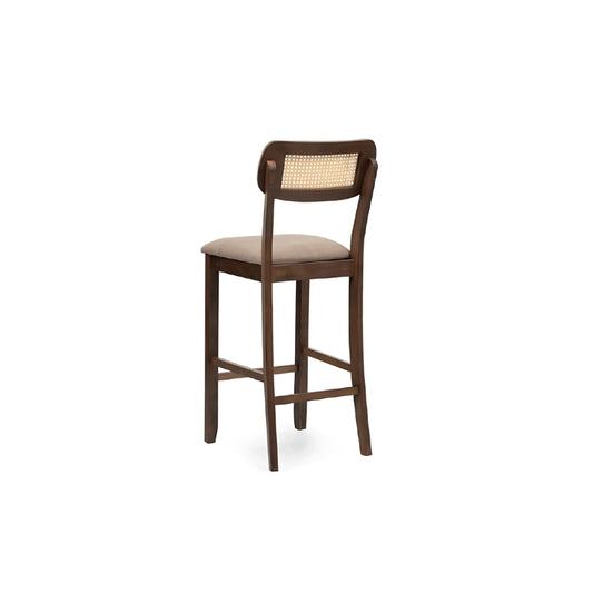 KIA Rattan Bar Chair (Walnut)