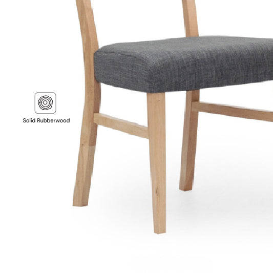 MAVELLE Rattan Chair (Natural/Grey)