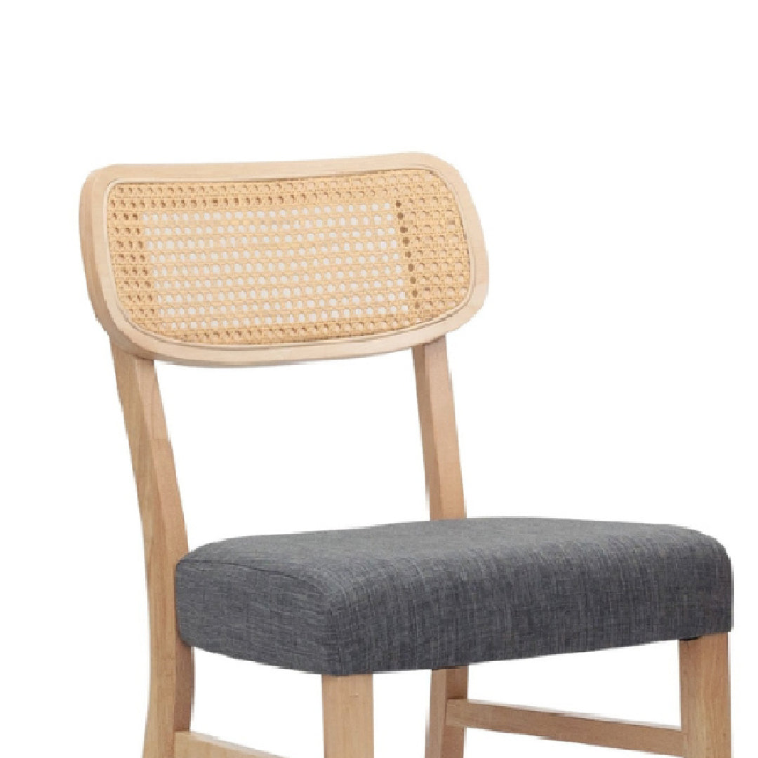 MAVELLE Rattan Chair (Natural/Grey)
