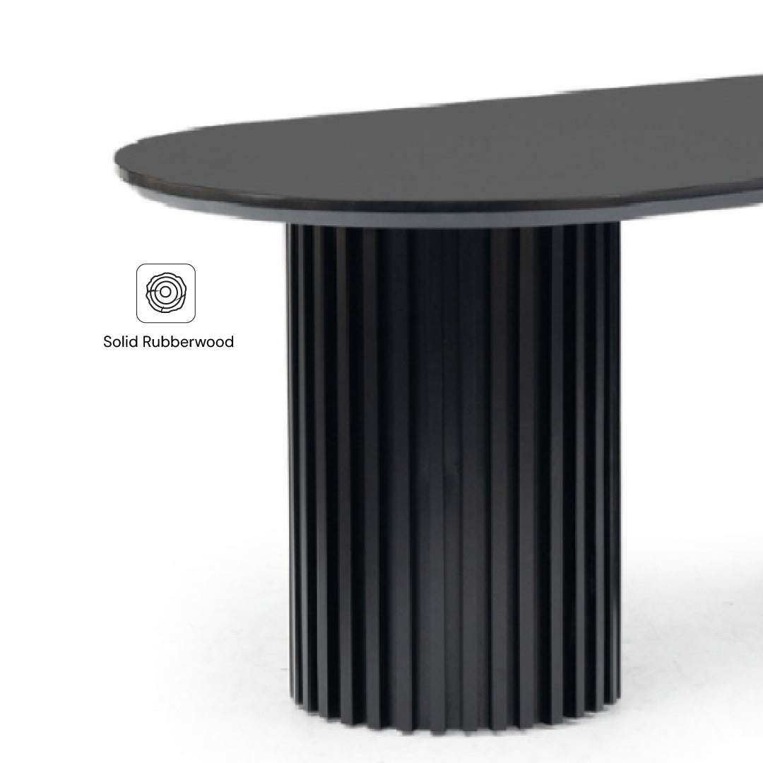 MEDELLINE 1.8M Dining Table (Black)