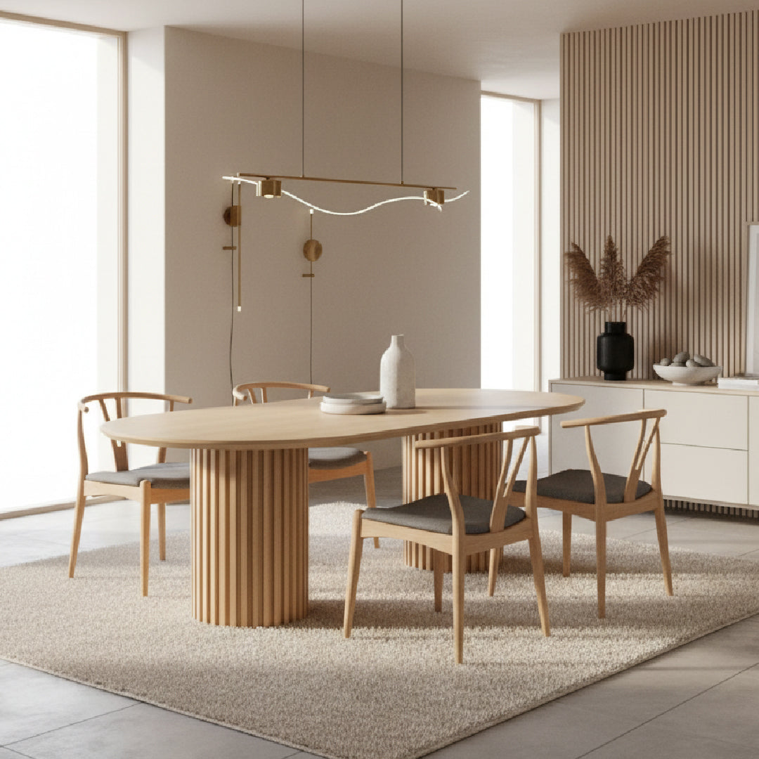 MEDELLINE 1.8M Dining Table (Natural)
