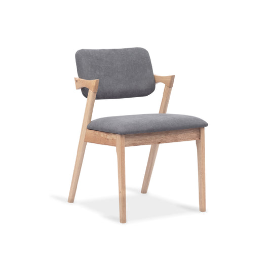 MERYL Arm Chair (Natural/Grey)