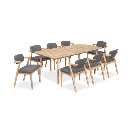 MOSSY 2M Dining Table with UVIE Dining Chair (1T+8C)