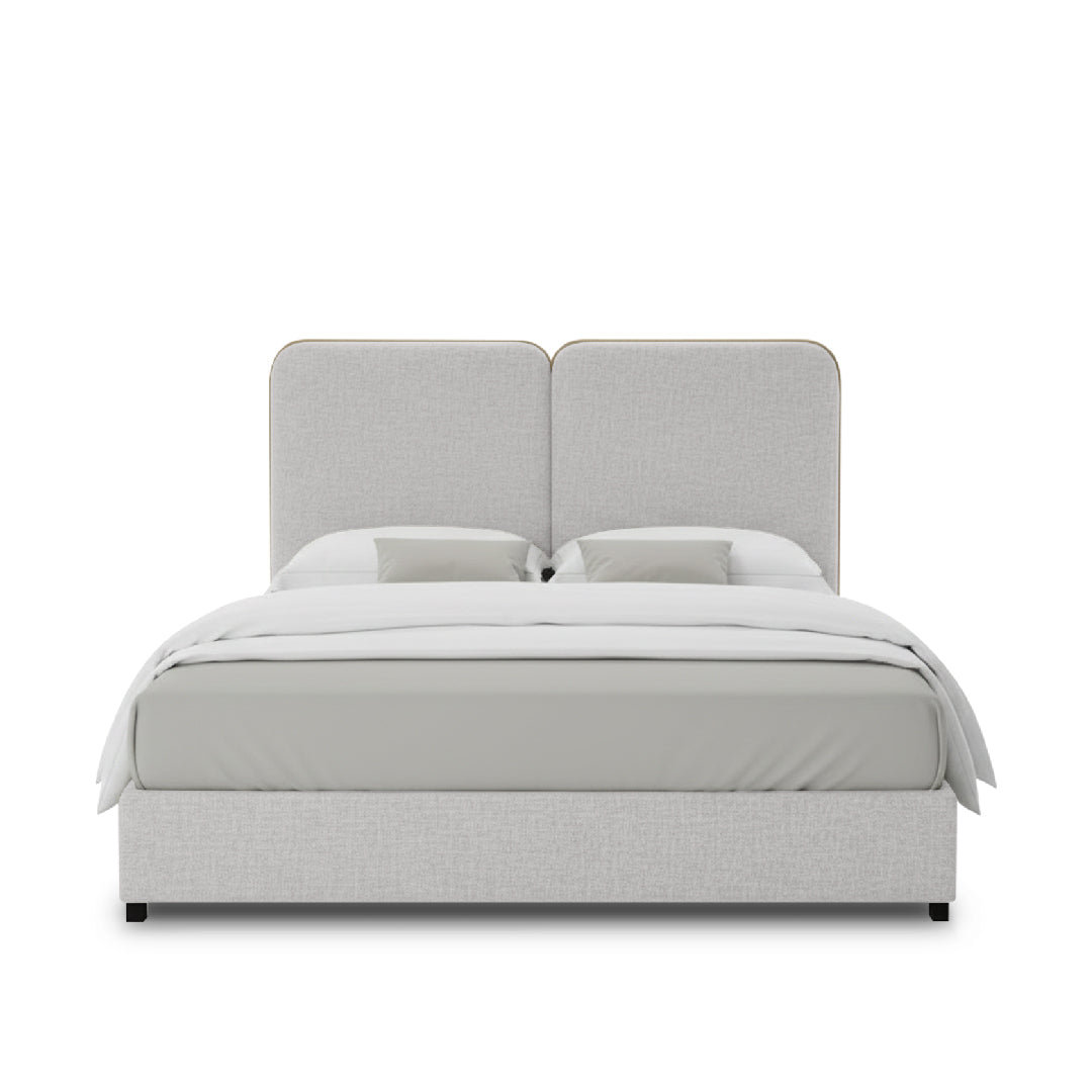 MOELY Bed (Light Grey)