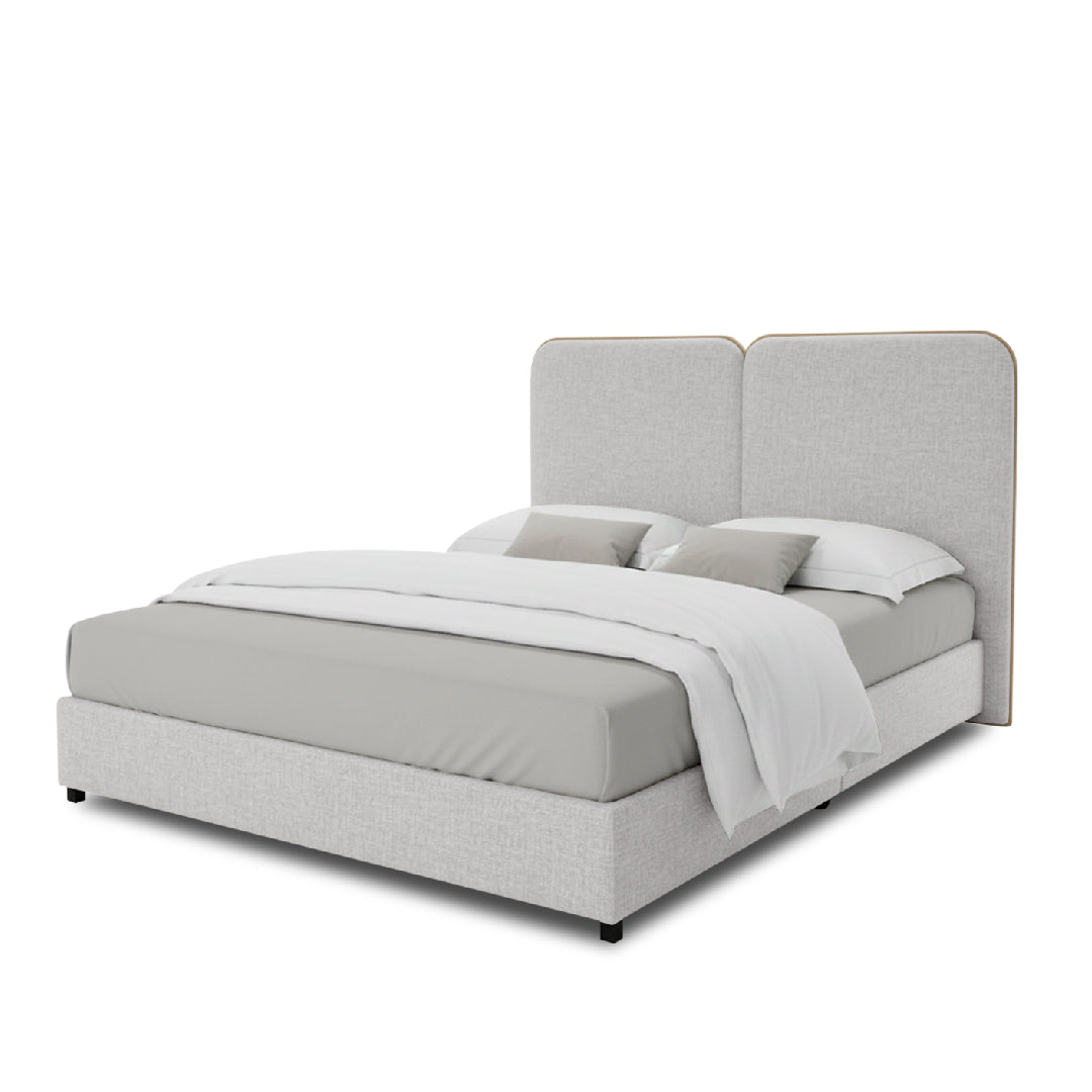 MOELY Bed (Light Grey)