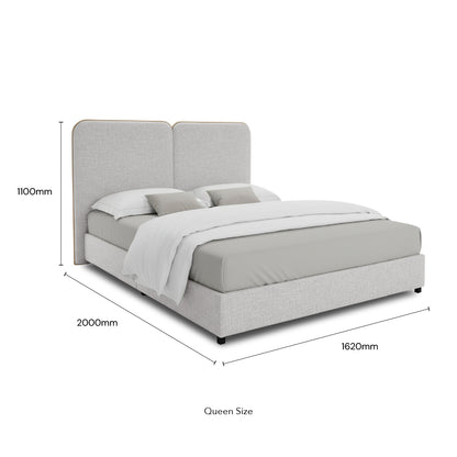 MOELY Bed (Light Grey)