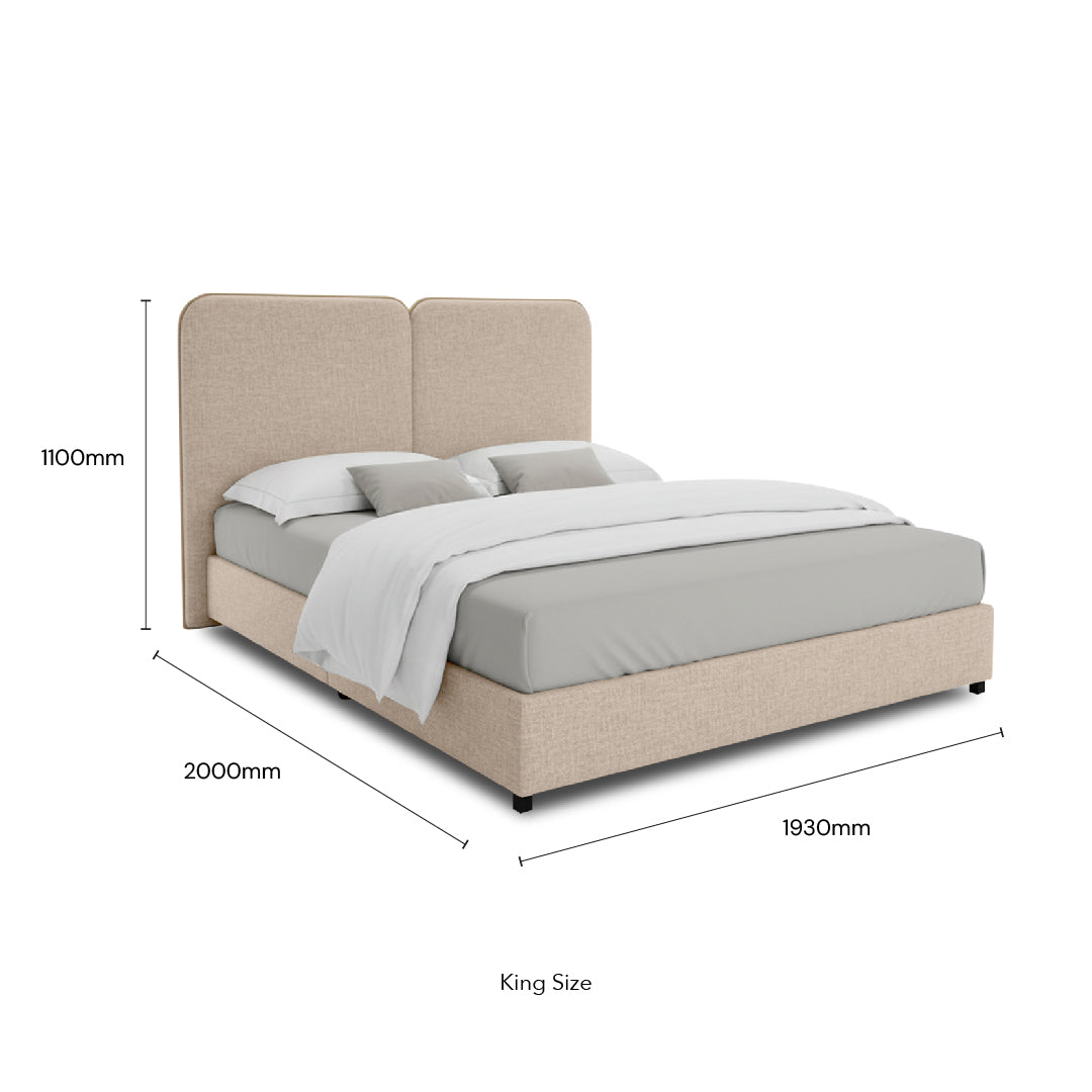 MOELY Bed (Tuscan Beige)
