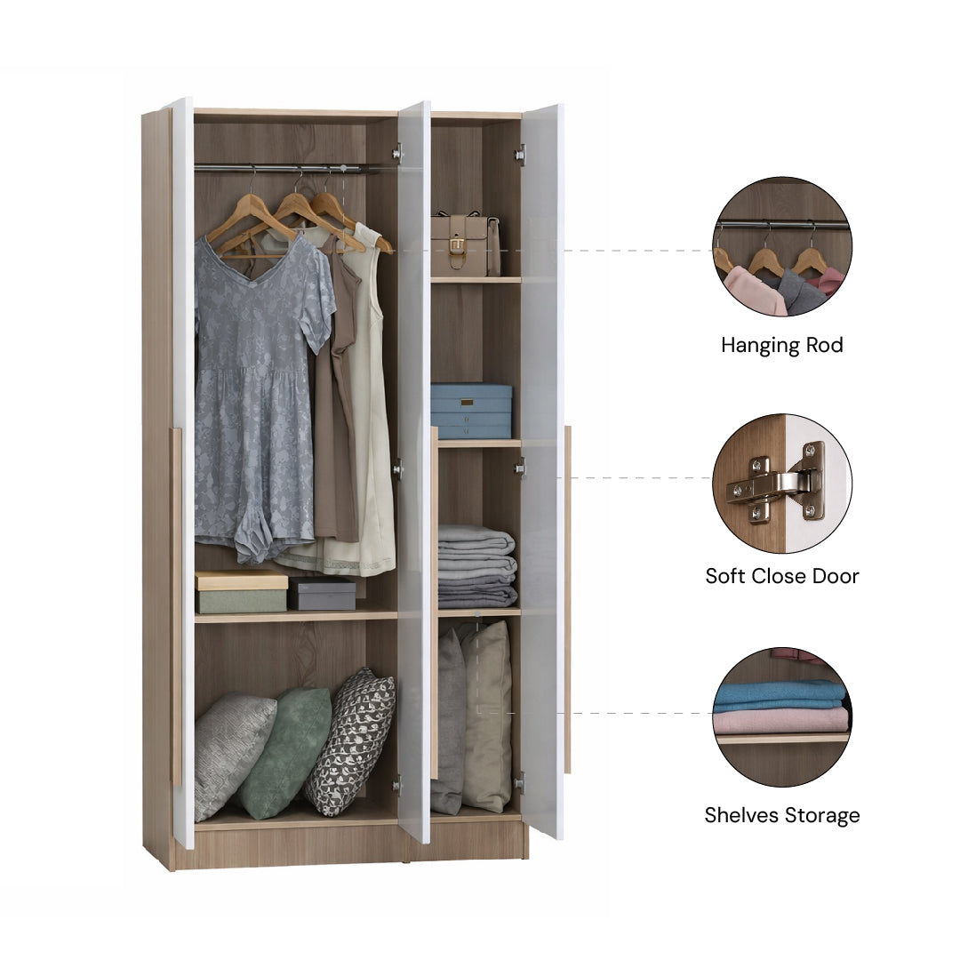 MOSS 3 Door Wardrobe