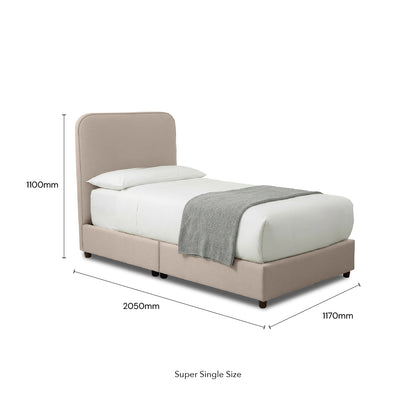MYSEN Bed (Light Beige)