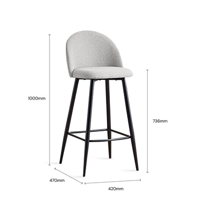 NIKA Bar Chair (Light Gray)