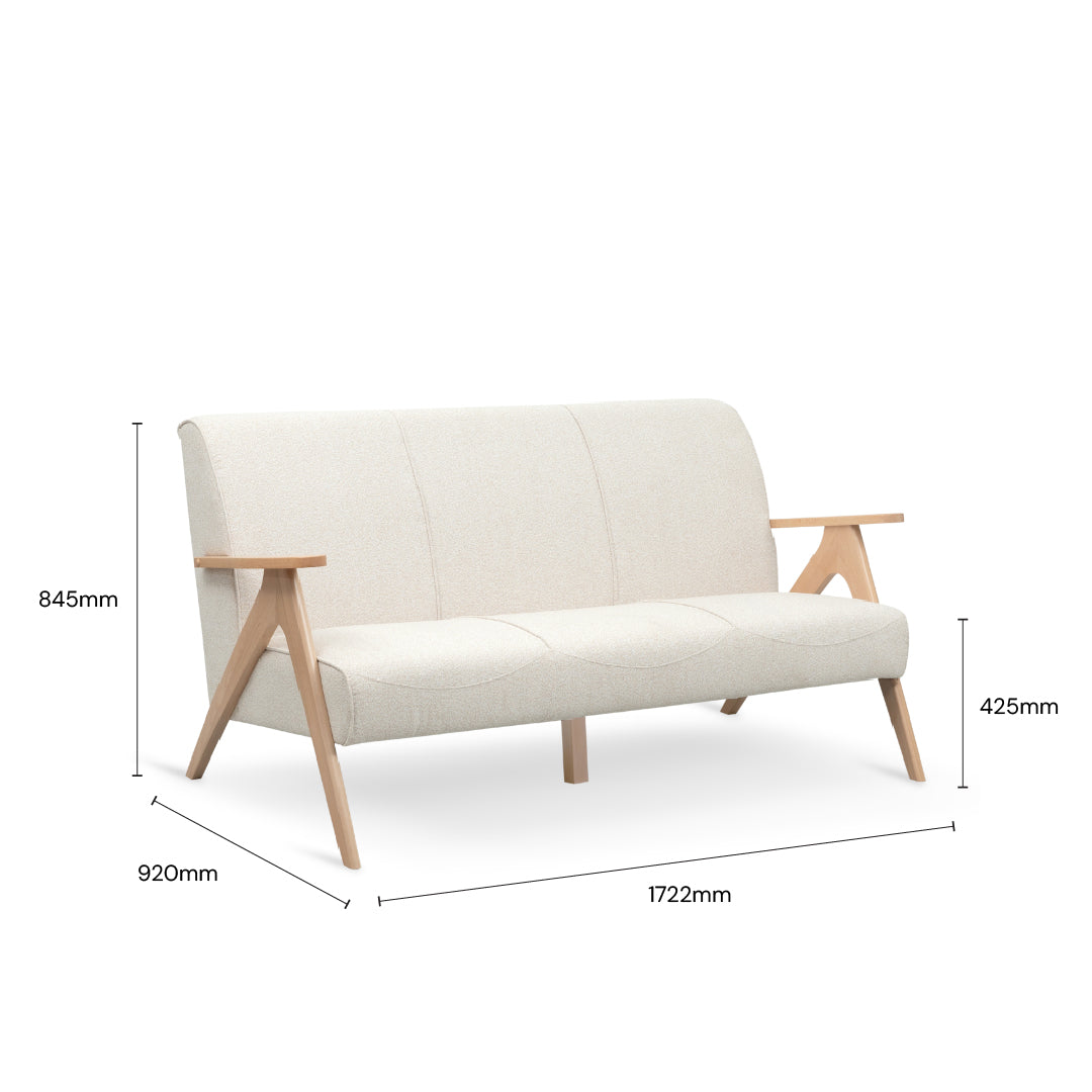NASTIA 3 Seater Sofa