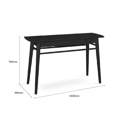 ORRY 1.2M Console Table (Full Black)