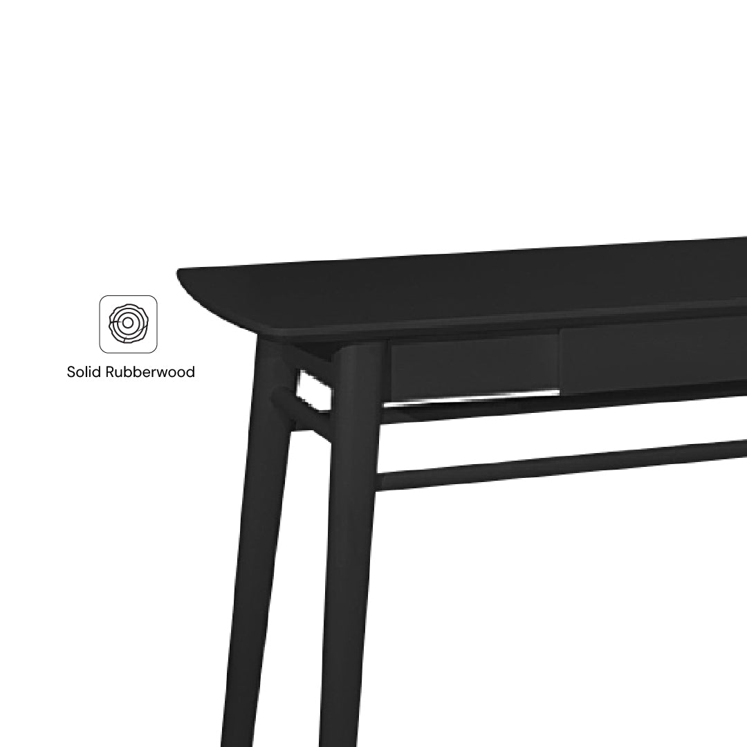ORRY 1.2M Console Table (Full Black)