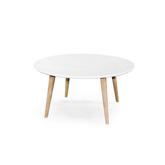 PAUVE II Round Coffee Table (White)