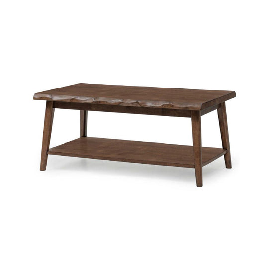 POLINE Coffee Table with Shelf (Walnut)