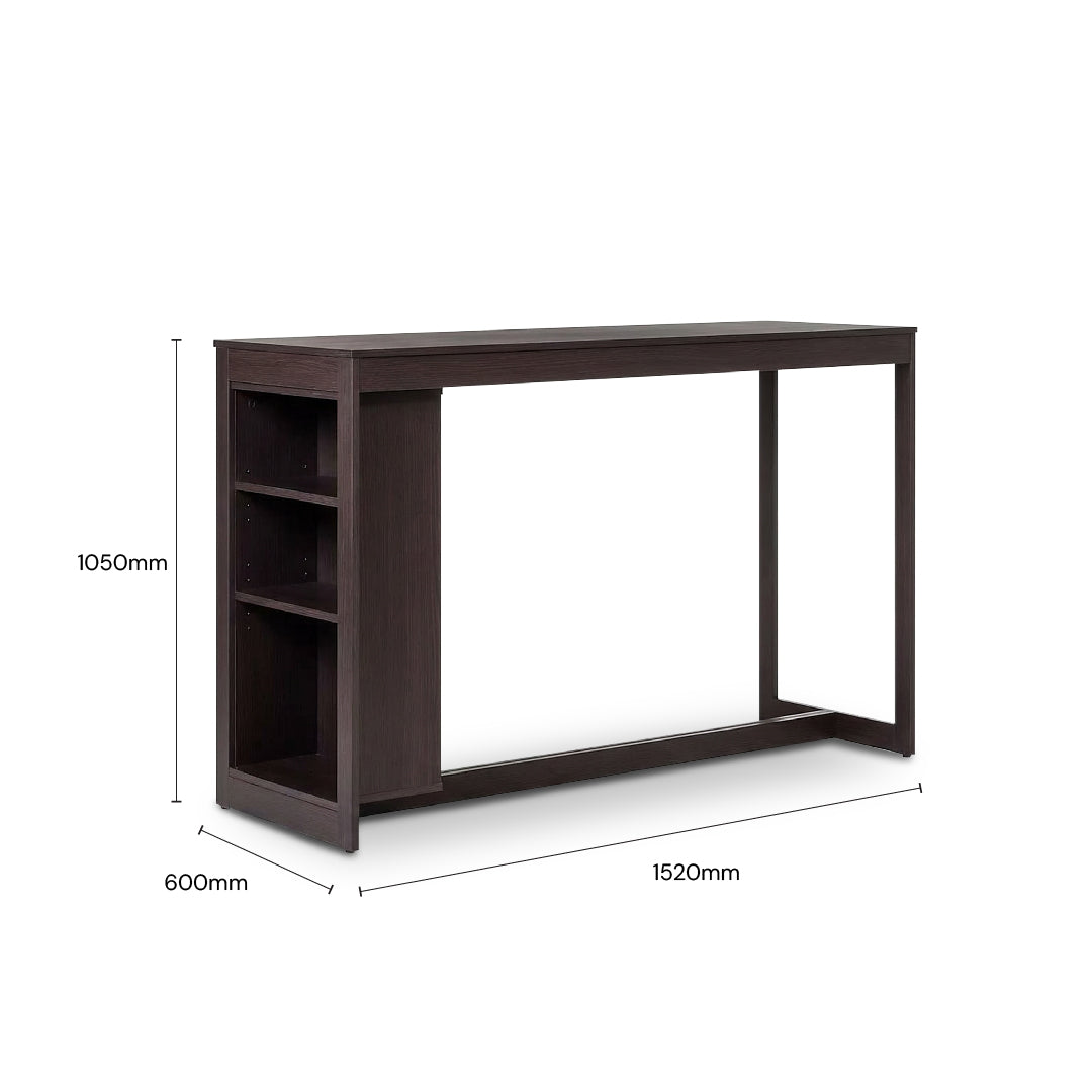 PAUVE 1.5M Bar Table (Walnut)